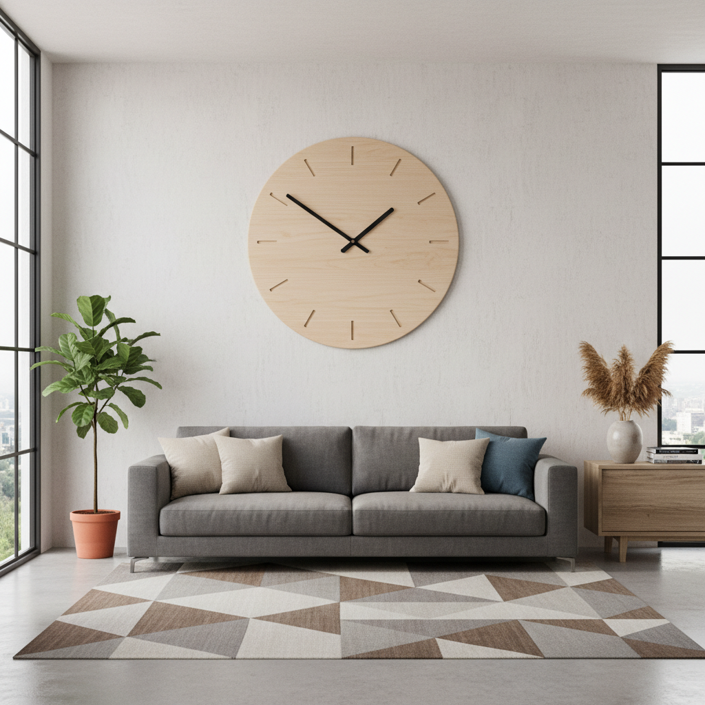 Moderne Wanduhr