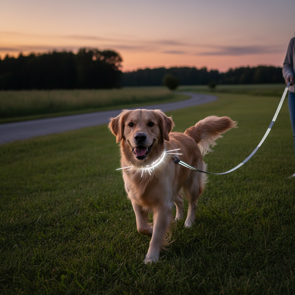 Reflektierendes Hundehalsband - Verstellbar & Gepolstert