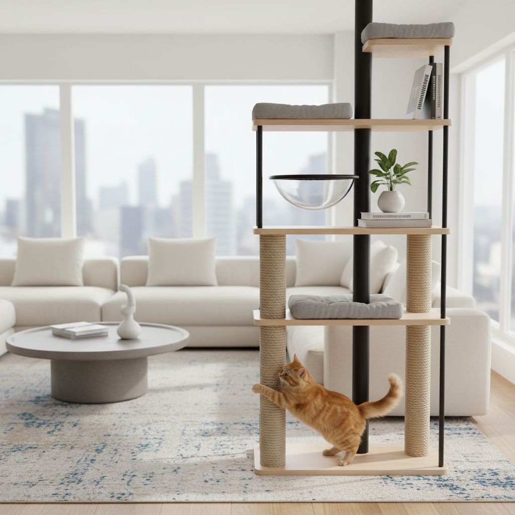 Premium Katzenkratzbaum mit Sisal - Stabil & Natürlich