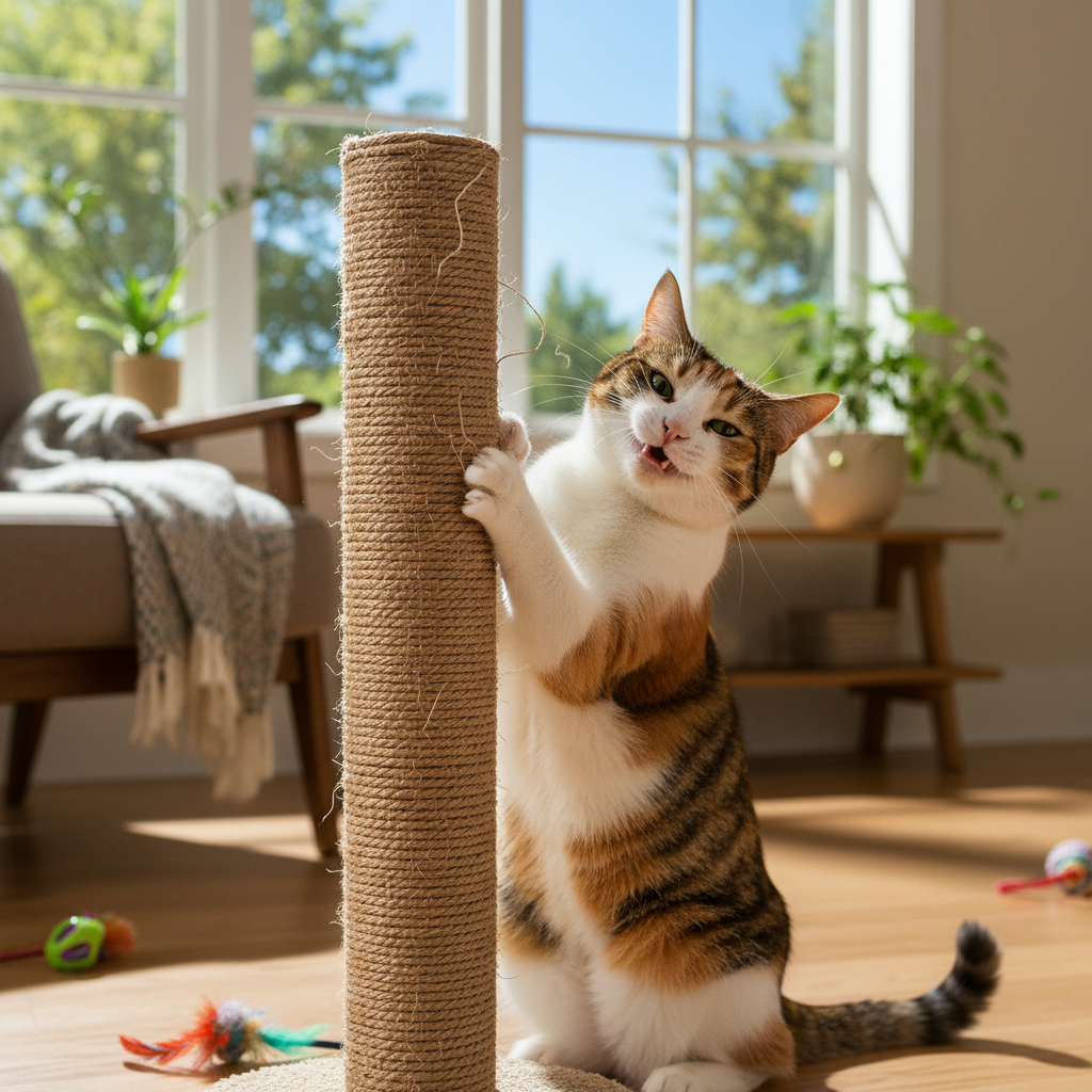 Premium Katzenkratzbaum mit Sisal - Stabil & Natürlich
