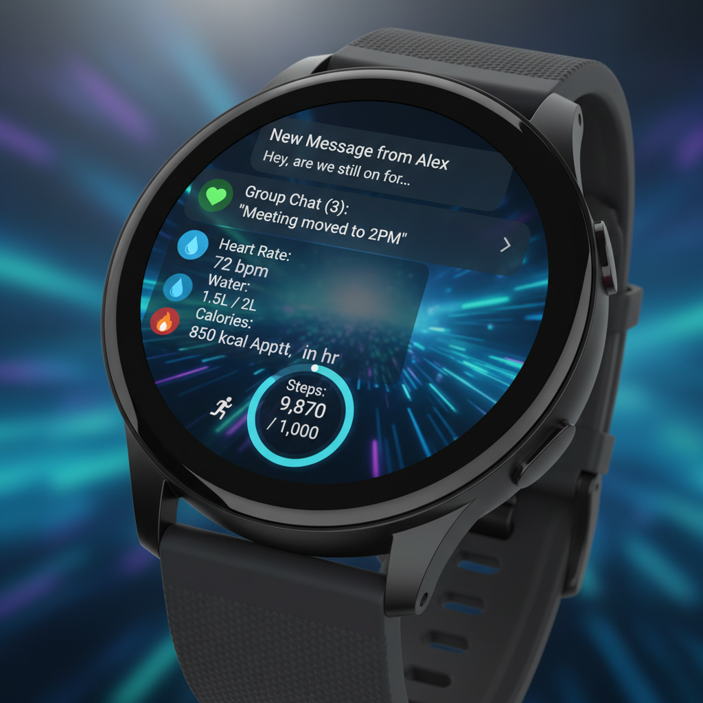 Smartwatch Fitness Tracker - Herzfrequenz & Schlafüberwachung