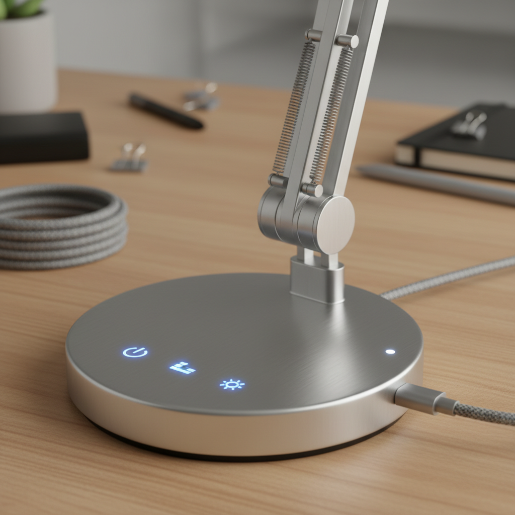 LED Schreibtischlampe dimmbar - Touch & USB Ladeport