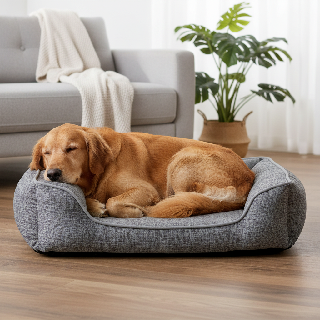 Orthopädisches Haustierbett mit Memory Foam - Waschbar