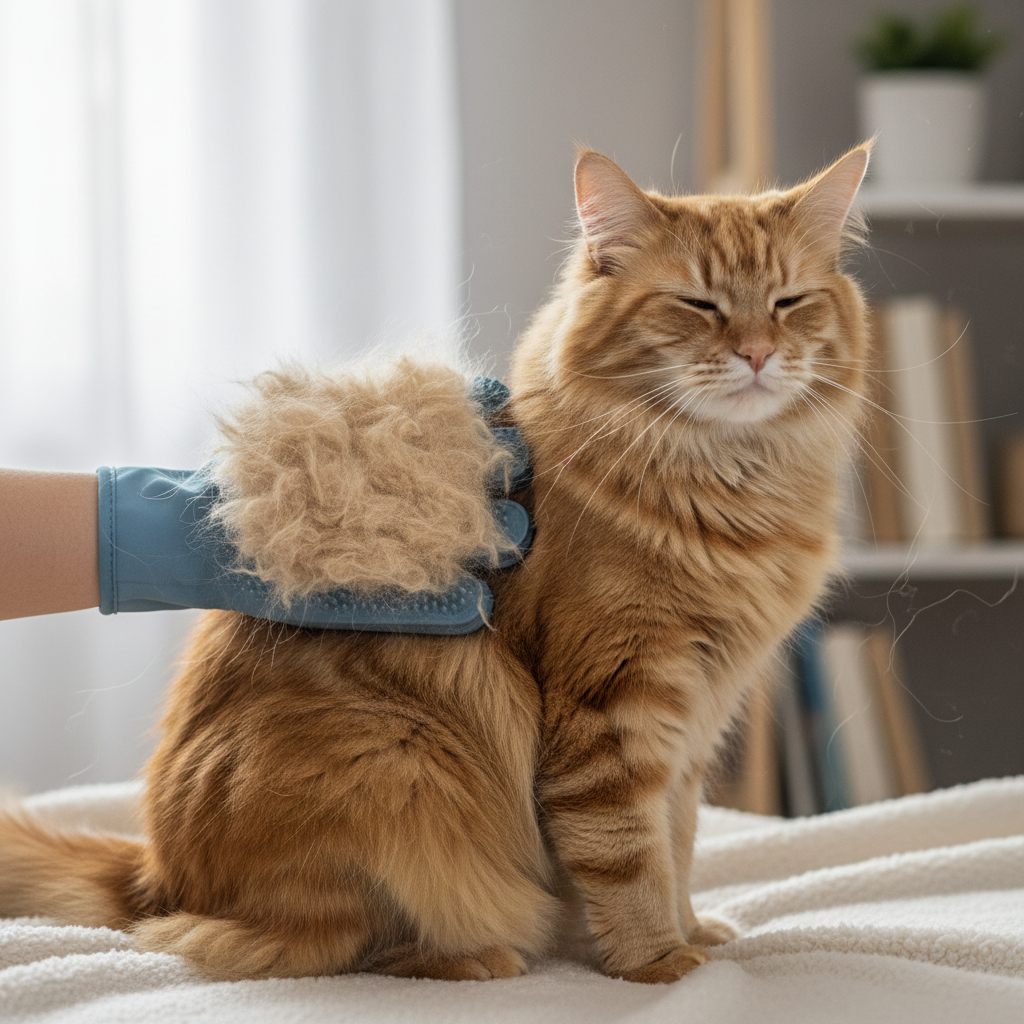 Fellpflege Handschuh für Hunde & Katzen - Massage