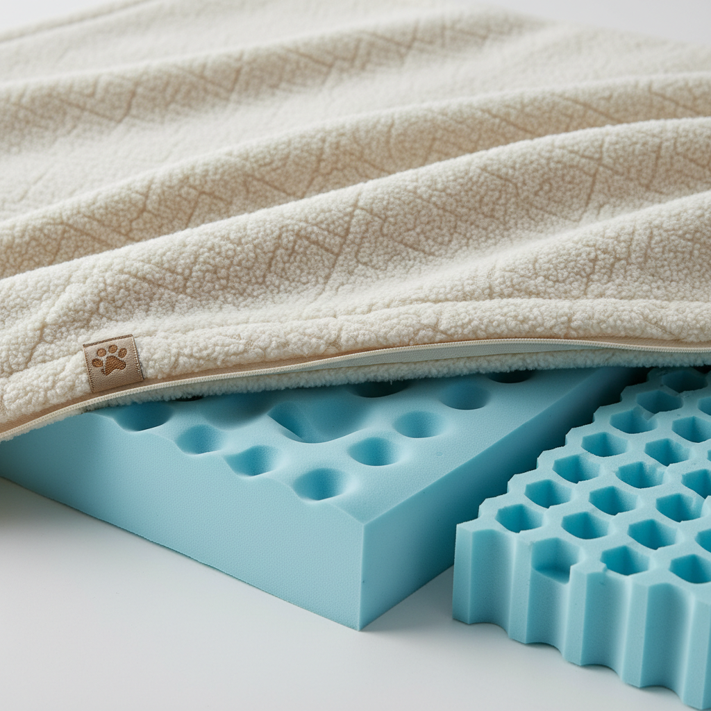 Orthopädisches Haustierbett mit Memory Foam - Waschbar
