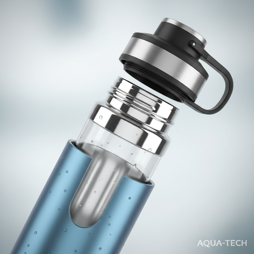 Isolierte Edelstahl Trinkflasche 750ml - 24h Kalt, 12h Heiß