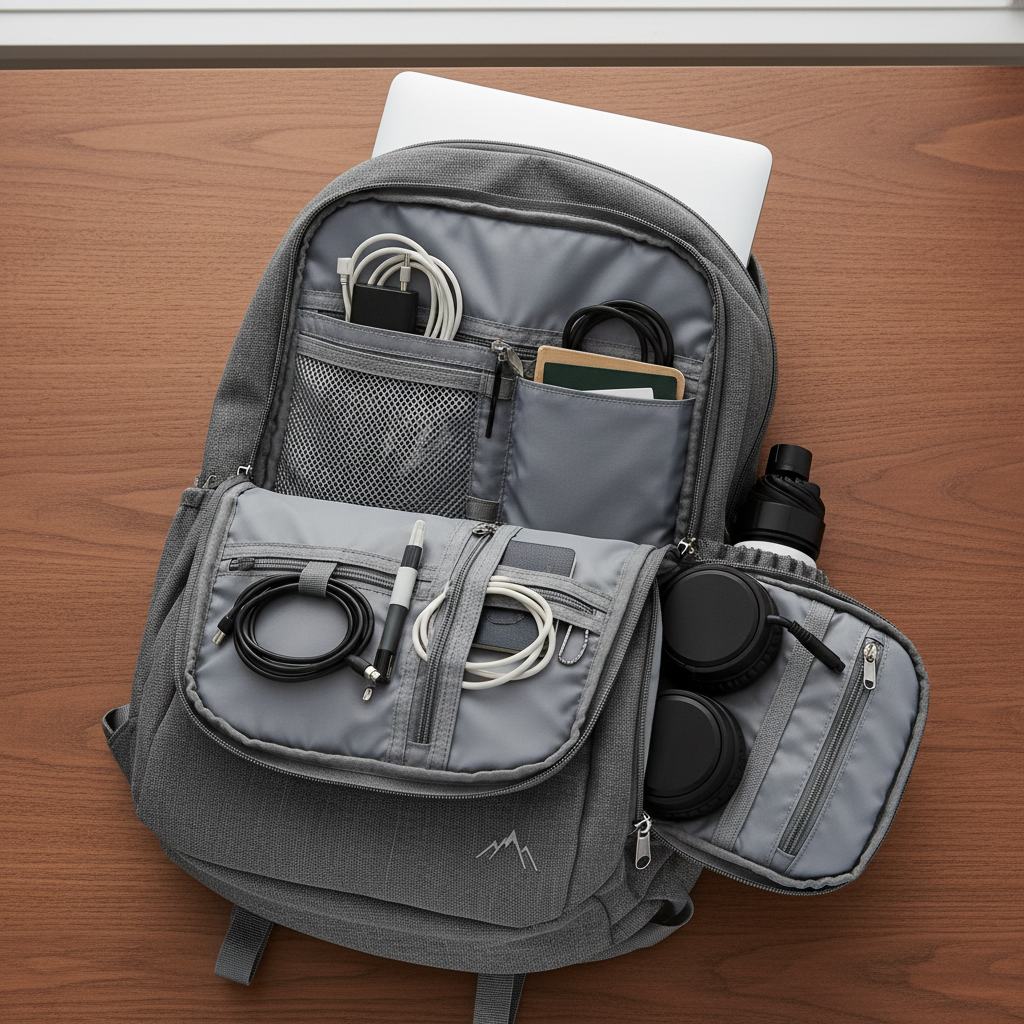Rucksack mit USB Ladeport - Wasserdicht